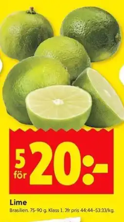 ICA Kvantum Lime erbjuda