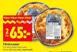 ICA Kvantum ICA Färska pajer erbjuda
