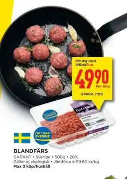 Willys BLANDFÄRS erbjuda