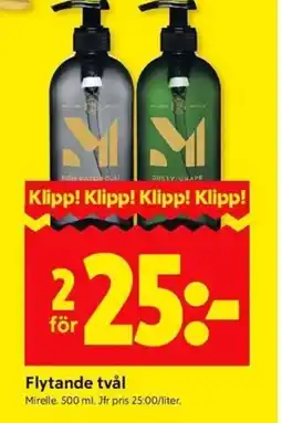 ICA Kvantum MIRELLE Flytande tvål erbjuda