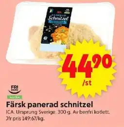 ICA Supermarket ICA Färsk panerad schnitzel erbjuda