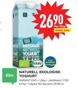 Willys Hemma NATURELL EKOLOGISK YOGHURT, SEK 26.9 erbjuda