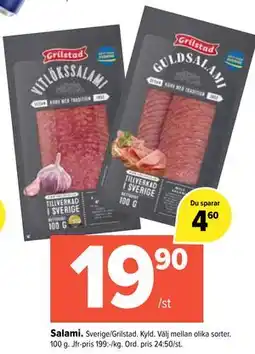 Coop Extra Salami, SEK 19.9 erbjuda