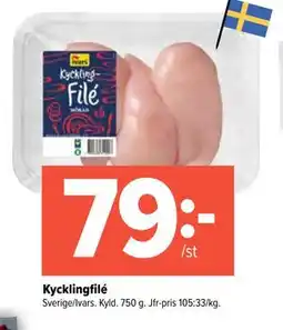 Coop Extra Kycklingfilé, SEK 79 erbjuda