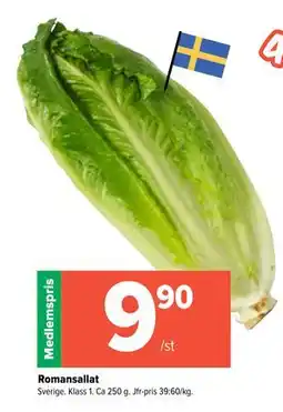 Coop Extra Romansallat, Medlemspris erbjuda