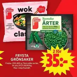 ICA Supermarket FINDUS Frysta grönsaker erbjuda