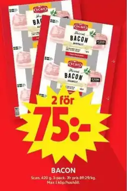 ICA Supermarket SCAN Bacon erbjuda