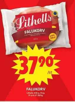 ICA Supermarket LITHELLS Falukorv erbjuda
