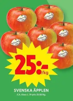 ICA Supermarket ICA Svenska äpplen erbjuda