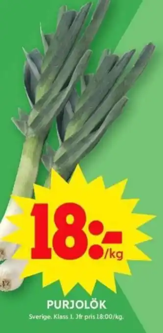 ICA Supermarket Purjolök erbjuda