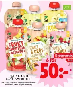 ICA Supermarket ICA Frukt- och grötsmoothie erbjuda