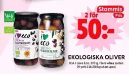 ICA Supermarket ICA Ekologiska oliver erbjuda