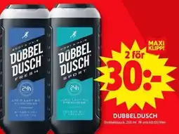 ICA Supermarket Dubbeldusch erbjuda