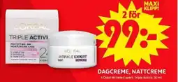 ICA Supermarket L'ORÉAL Dagcreme, nattcreme erbjuda