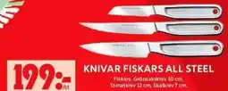 ICA Supermarket Knivar fiskars all steel erbjuda