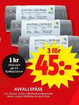 ICA Supermarket ICA Avfallspäse erbjuda