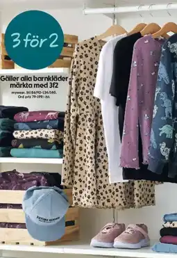 ICA Supermarket Gäller alla barnkläder märkta med 3f2 erbjuda