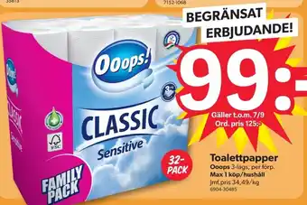 DollarStore Toalettpapper erbjuda