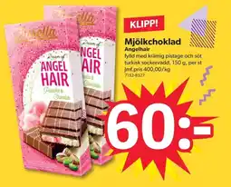 DollarStore Mjölkchoklad Angelhair erbjuda