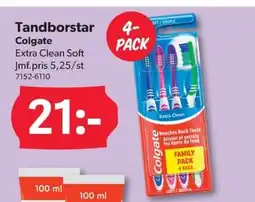 DollarStore Tandborstar Colgate erbjuda