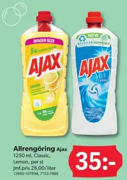 DollarStore Allrengöring Ajax erbjuda