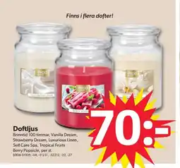 DollarStore Doftljus erbjuda