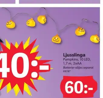 DollarStore Ljusslinga erbjuda