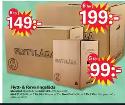 DollarStore Flytt- & förvaringslåda erbjuda
