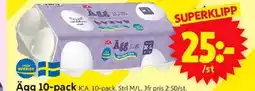 ICA Supermarket Ägg 10-pack I erbjuda