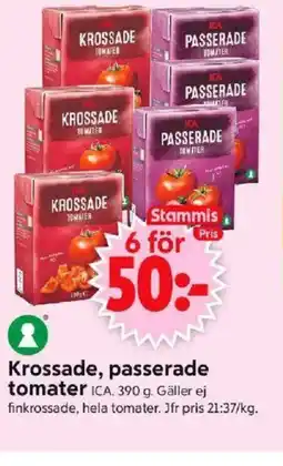 ICA Supermarket Krossade, passerade tomater erbjuda