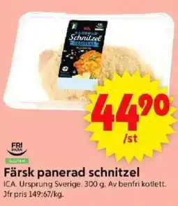 ICA Supermarket Färsk panerad schnitzel erbjuda