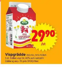 ICA Supermarket Vispgrädde Arla Ko, Arla Köket. erbjuda