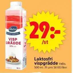 ICA Supermarket Laktosfri vispgrädde valio. erbjuda