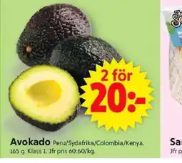 ICA Supermarket Avokado Peru/Sydafrika/Colombia/Kenya. erbjuda