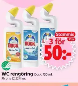 ICA Supermarket WC rengöring Duck. erbjuda