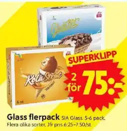ICA Supermarket Glass flerpack SIA Glass. 5-6 pack. erbjuda