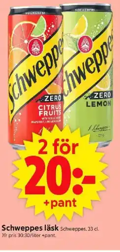ICA Supermarket Schweppes läsk Schweppes. erbjuda