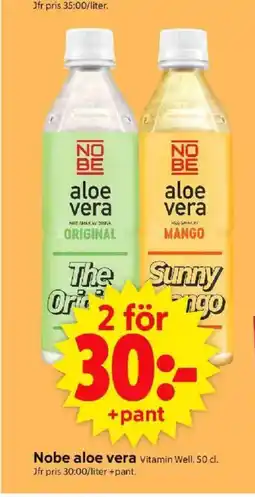 ICA Supermarket Nobe aloe vera Vitamin Well. erbjuda