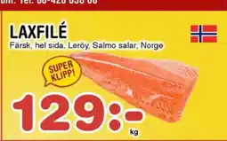Nya Pulsen LAXFILÉ Färsk, hel sida, Leröy, Salmo salar, Norge erbjuda