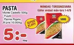 Nya Pulsen PASTA erbjuda
