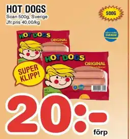 Nya Pulsen HOT DOGS erbjuda
