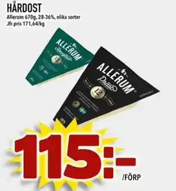 Din Mat ALLERUM Hårdost erbjuda