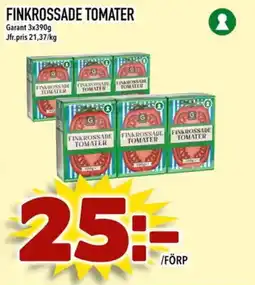 Din Mat GARANT Finkrossade tomater erbjuda