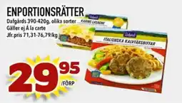 Din Mat DAFGÅRDS Enportionsrätter erbjuda