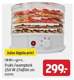 Jula Frukt-/svamptork 250 W 27xØ34 cm, SEK 299 erbjuda