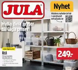 Jula Förvaringshylla 90x180x40 cm, SEK 249 erbjuda