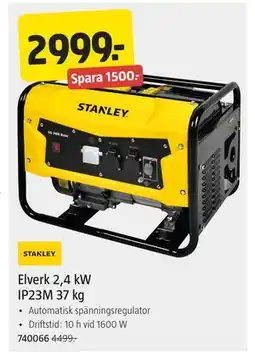 Jula Elverk 2,4 kW IP23M 37 kg, SEK 2999 erbjuda