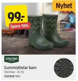 Jula Gummistövlar barn, SEK 99 erbjuda