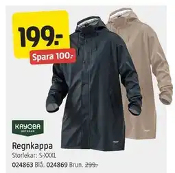 Jula Regnkappa, SEK 199 erbjuda