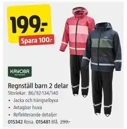 Jula Regnställ barn 2 delar, SEK 199 erbjuda